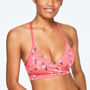 Pink by VS Floral Sport Bra Sz Small